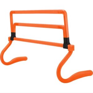 Barreira Ajustável Treinamento Funcional 4 Alturas PVC Agilidade Salto JustGoFit Laranja