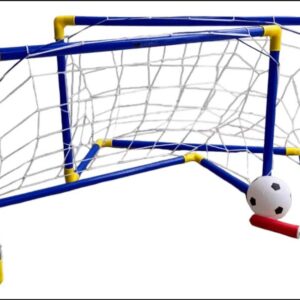 Par de Gol de Futebol Infantil Dalebol com Bola e Bomba, Azul