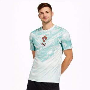Camisa reserva da seleção de Portugal 2026/27 verde água Tailandesa 1.1