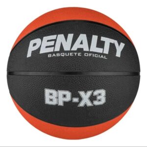 Bola de basquete Penalty BP-X3 vermelho e preto tamanho grande