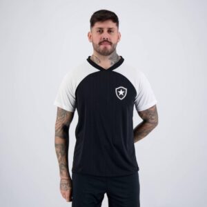 Camisa Botafogo Vitória preta masculina Braziline com gola V