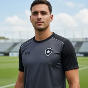 Camisa oficial de treino Botafogo Braziline preta masculina
