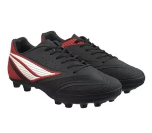 Chuteira de Campo Penalty Garra - Preto/Branco/Vermelho