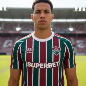 Camisa Fluminense 2025 Tailandesa 1.1 tricolor verde grená branca